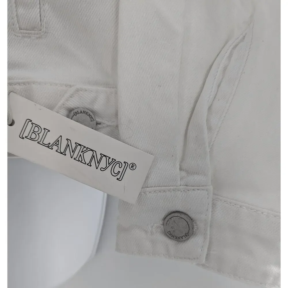 Blank NYC White Denim and Lace Jacket Size Medium - Picture 6 of 16